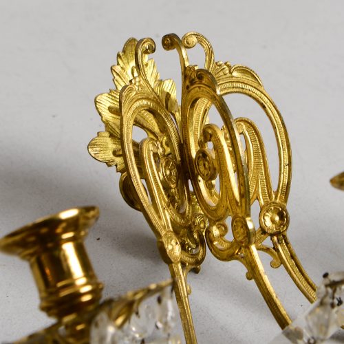 Wandlampe Historismus Napoleon III. Applike Schweden Stil Oskariansk Oscar II. König von Schweden (1872-1907) um 1870