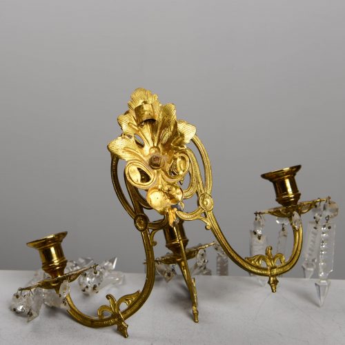 Wandlampe Historismus Napoleon III. Applike Schweden Stil Oskariansk Oscar II. König von Schweden (1872-1907) um 1870