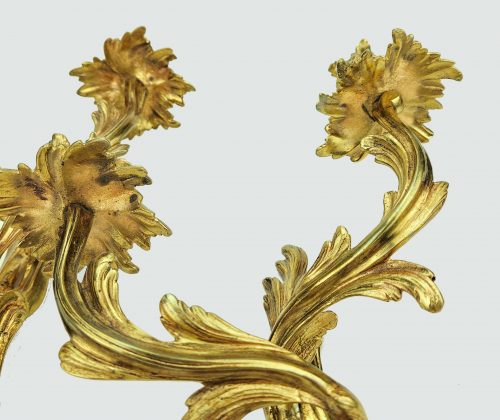 Appliken Wandlampen Rokoko Frankreich Louis XV 19.Jh. H. 39 cm
