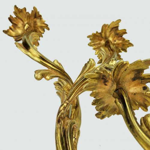 Appliken Wandlampen Rokoko Frankreich Louis XV 19.Jh. H. 39 cm