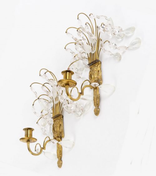 Alternative view of Wandlampen Appliken Klassizismus Louis XVI Schweden 19.Jh.  H. 30 cm, Br. 20 cm