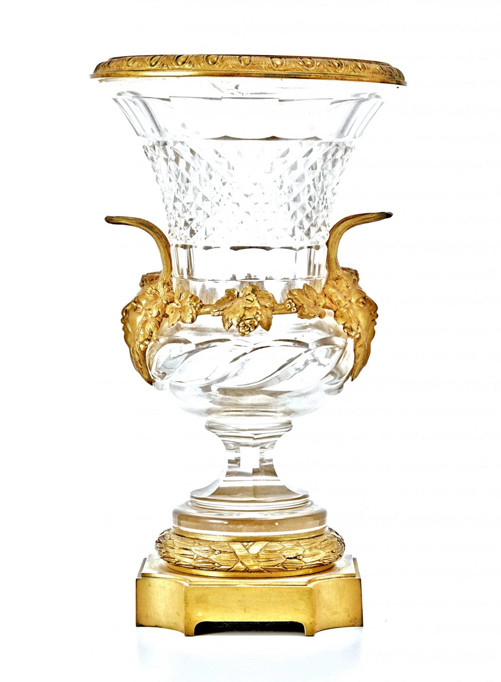 Kratervase Vase Medici Glas Klassizismus Rußland Louis XVI um 1790  H. 32 cm