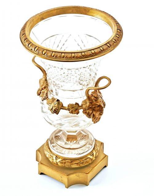 Kratervase Vase Medici Glas Klassizismus Rußland Louis XVI um 1790 H. 32 cm
