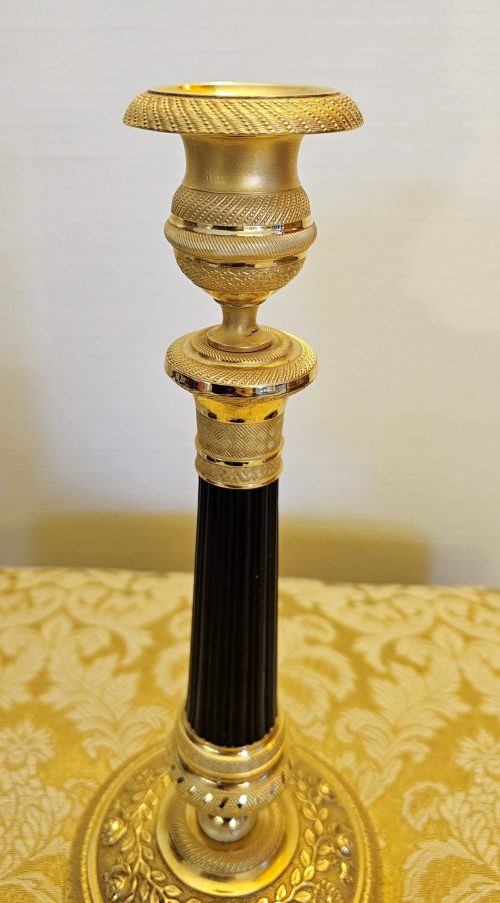 Alternative view of Kerzenständer Empire Frankreich um 1810   H. 28,5 cm