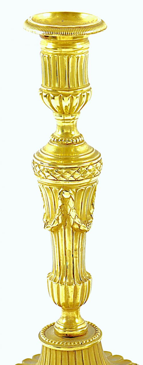 Kerzenständer Paar Klassizismus Louis XVI Frankreich um 1790 H. 27,5 cm