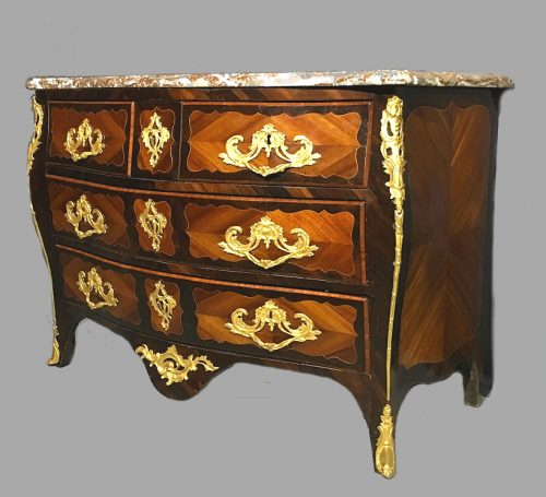 Alternative view of Kommode Rokoko Frankreich Louis XV Barock um 1760 gestempelt P ROUSSEL   PIERRE ROUSSEL 1732-1782 Maître 21.August 1745