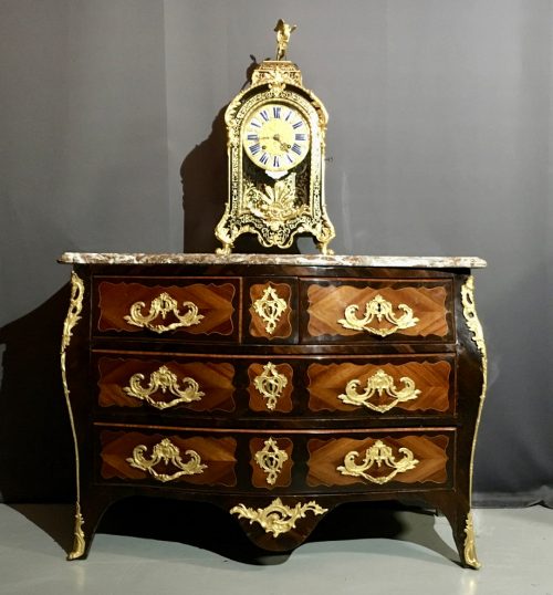 Kommode Rokoko Frankreich Louis XV Barock um 1760 gestempelt P ROUSSEL PIERRE ROUSSEL 1732-1782 Maître 21.August 1745