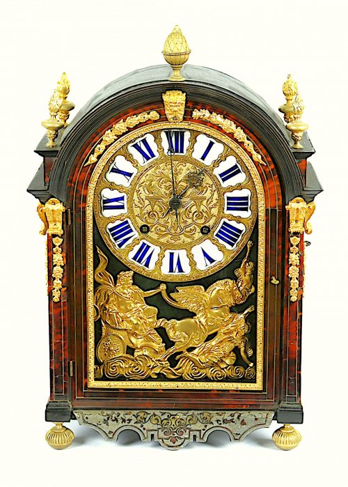 Pendule Religieuse Kaminuhr Barock Louis XIV Frankreich um 1720 signiert Boucheret à Paris