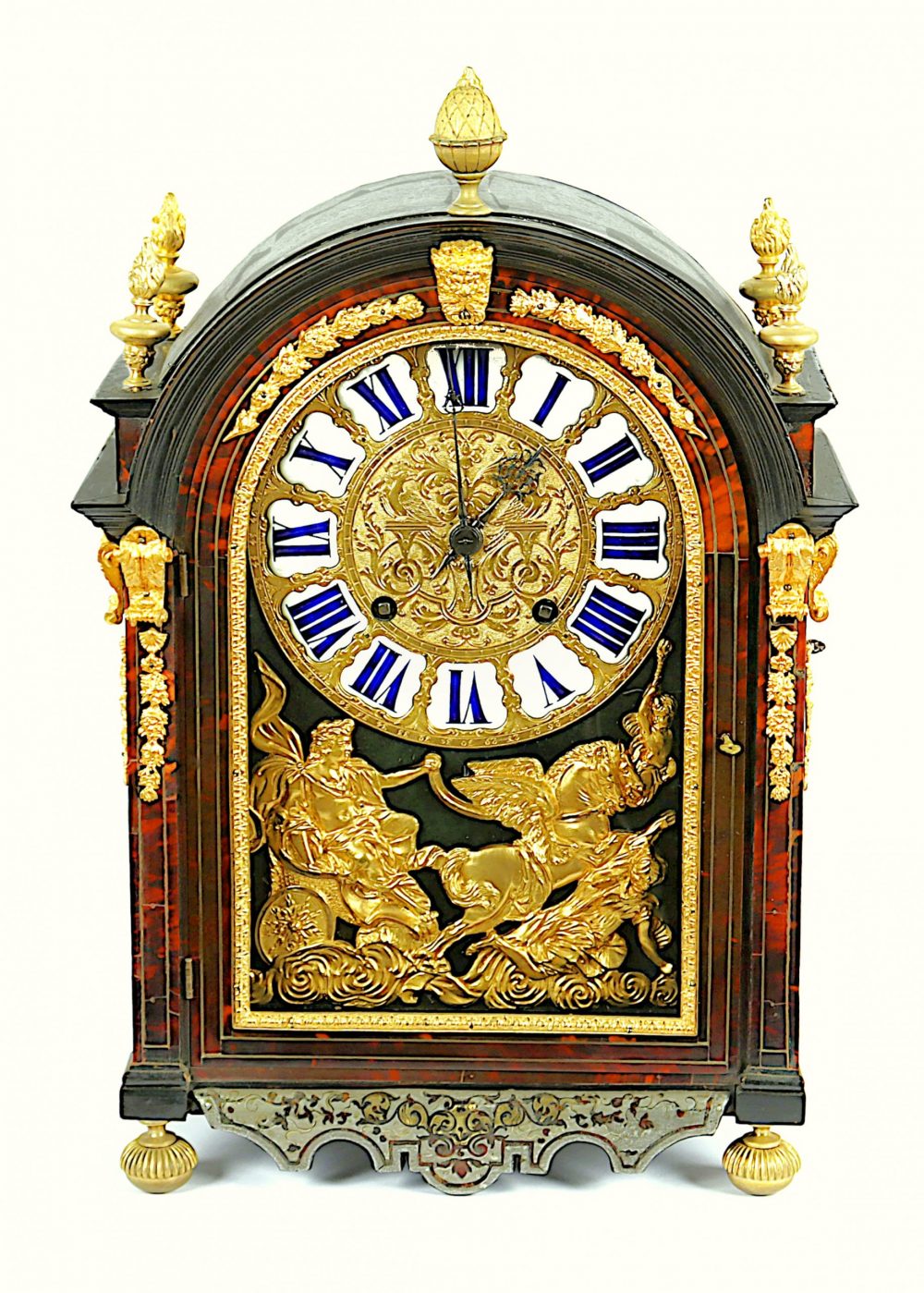 Pendule Religieuse Kaminuhr Barock Louis XIV Frankreich um 1720 signiert Boucheret à Paris