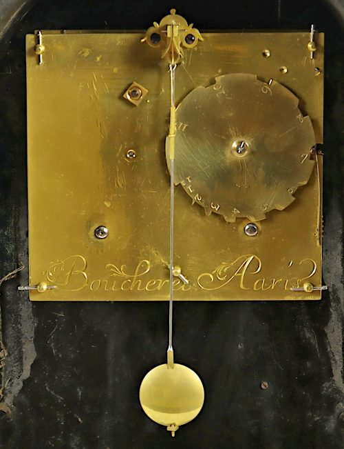 Pendule Religieuse Kaminuhr Barock Louis XIV Frankreich um 1720 signiert Boucheret à Paris