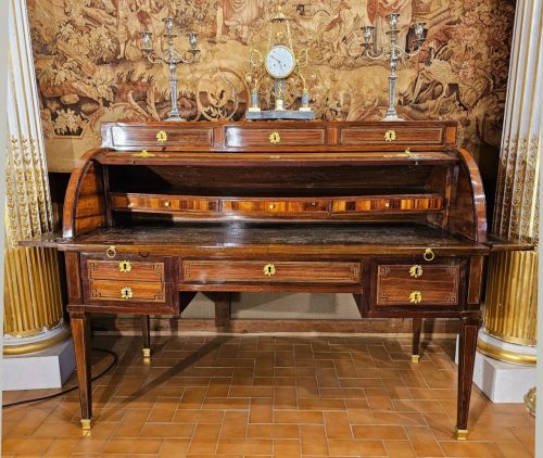 Alternative view of Zylinderbüro Rollsekretär Zylinderschreibtisch Klassizismus Frankreich Louis XVI um 1770 gestempelt N. PETIT