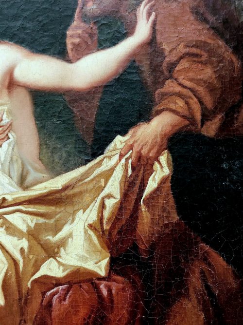 Louis de Silvestre (* 23. Juni 1675 in Sceaux; † 11. April 1760 in Paris) Susanna und die beiden Alten - Expertise François Marandet London