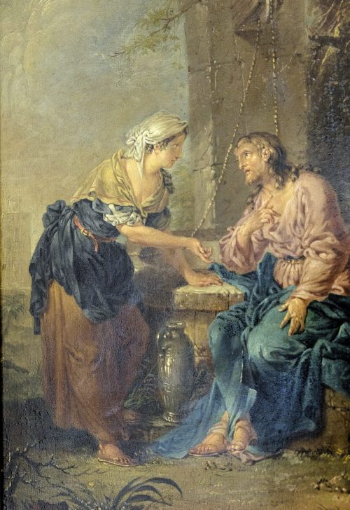 Alternative view of Januarius Zick 1730-1797  Christus und die Samariterin am Brunnen