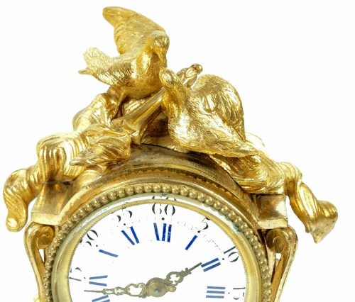 Kaminuhr Klassizismus Pendule Louis XVI Frankreich das Porzellan Sèvres „Bleu Céleste“ um 1790