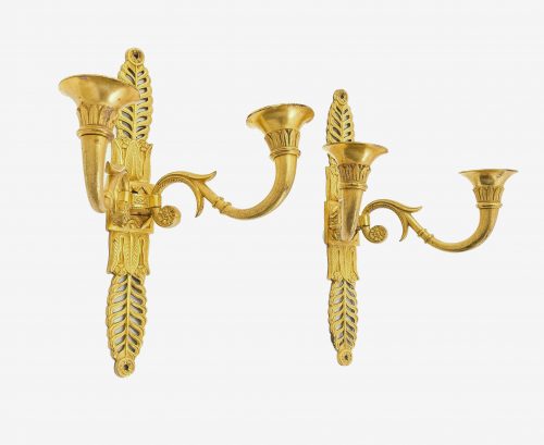 Alternative view of Wandlampen Appliken Rußland Zar Alexander I. Empire Um 1810  H. 25 cm