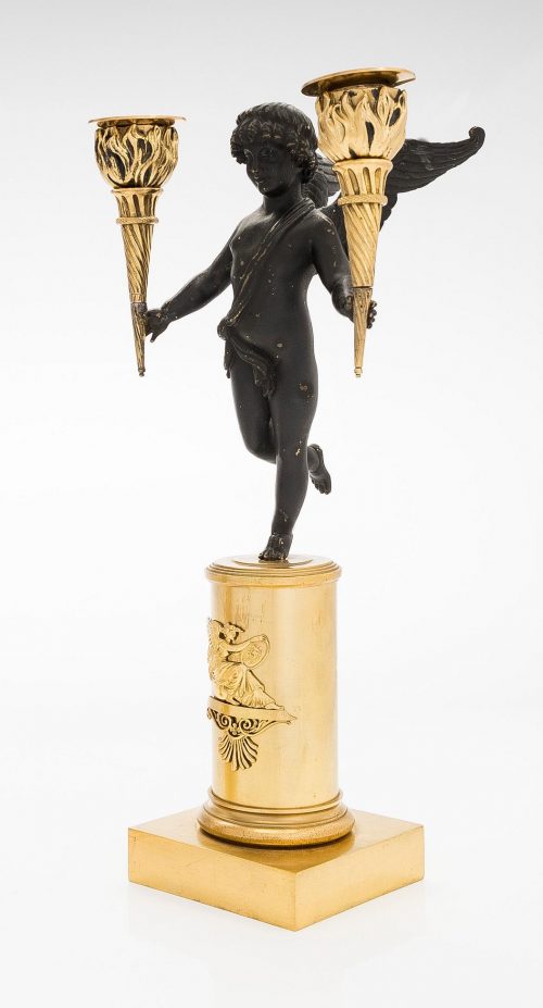 Kandelaber Kerzenständer Paar Empire um 1810 H. 35 cm