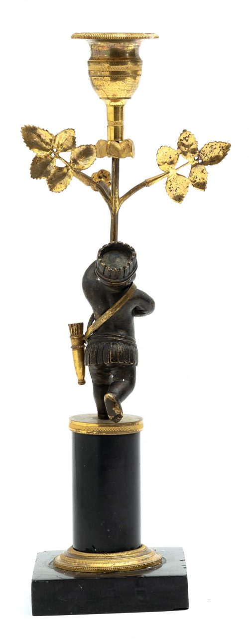 Alternative view of Kerzenständer Kerzenhalter Kandelaber Allegorie Amerika Schweden Empire um 1800  H. 30 cm