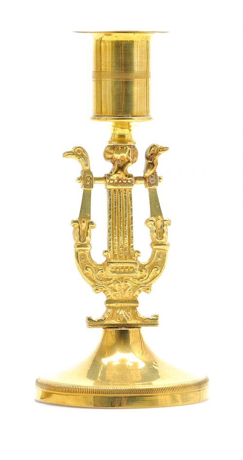 Kerzenhalter Kerzenständer Paar Empire um 1810 H. 15,5 cm