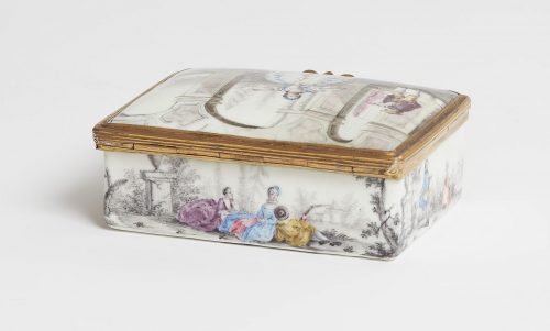 Tabatière Email Berlin Manufaktur Alexander Fromery um 1740