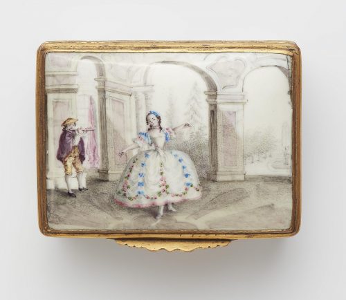 Tabatière Email Berlin Manufaktur Alexander Fromery um 1740