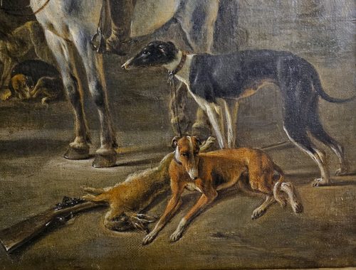 Hendrick Verschuring (1627 Gorinchem - 1690 Dordrecht) „Die Ruhe nach der Jagd"