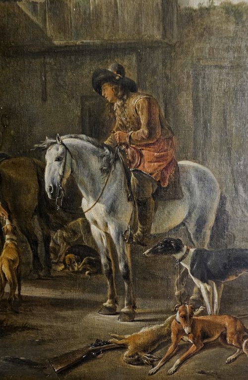 Hendrick Verschuring (1627 Gorinchem - 1690 Dordrecht) „Die Ruhe nach der Jagd"