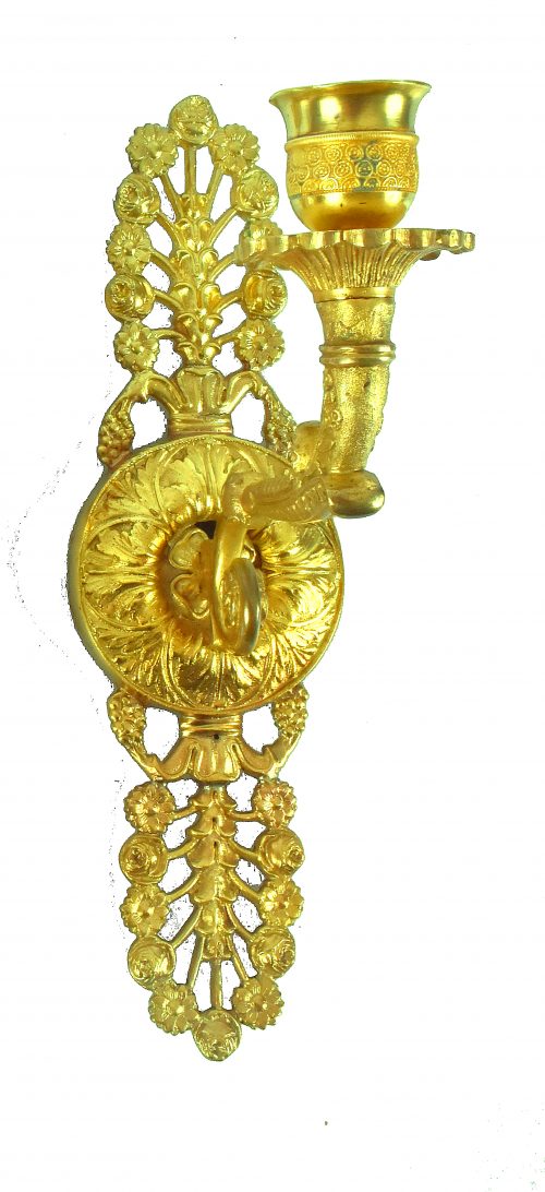 Wandlampen Appliken Empire um 1820 H. 25 cm, Br. 14,5 cm