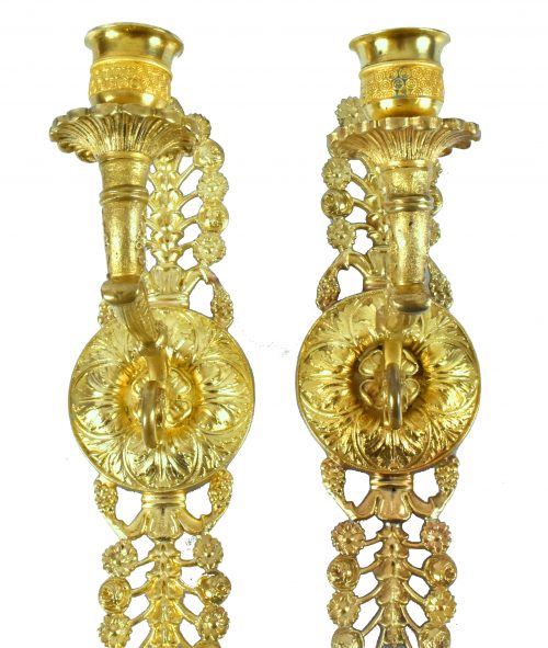 Alternative view of Wandlampen Appliken Empire um 1820  H. 25 cm, Br. 14,5 cm