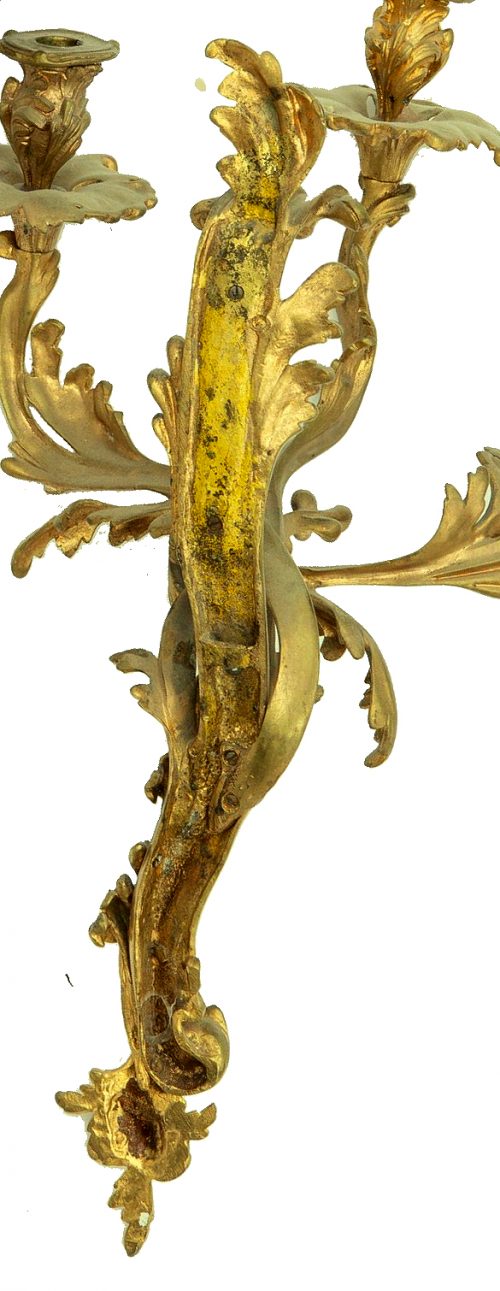 Wandlampen Appliken Frankreich Louis XV 19.Jh. H. 60 cm (!!!)
