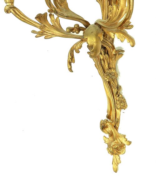 Wandlampen Appliken Frankreich Louis XV 19.Jh. H. 60 cm (!!!)