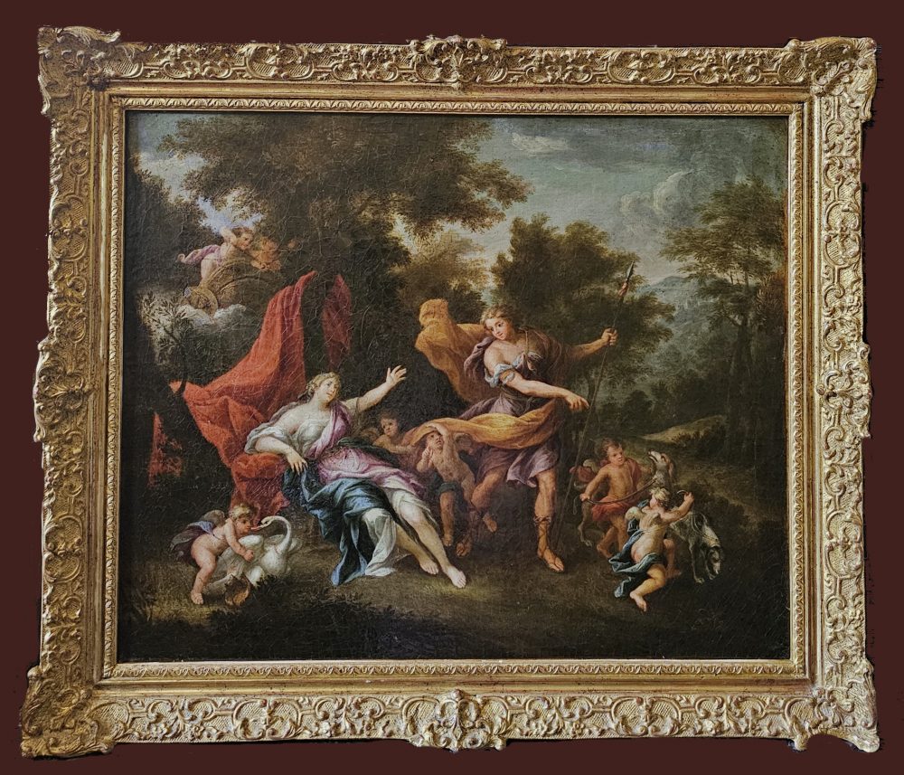 Jean Cotelle 1645-1708  Venus und Adonis - Expertise Francois Marandet