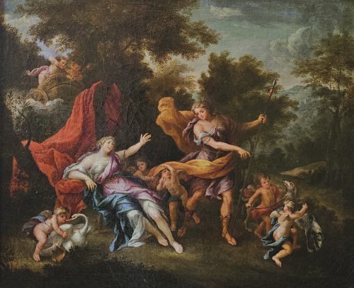 Alternative view of Jean Cotelle 1645-1708  Venus und Adonis - Expertise Francois Marandet