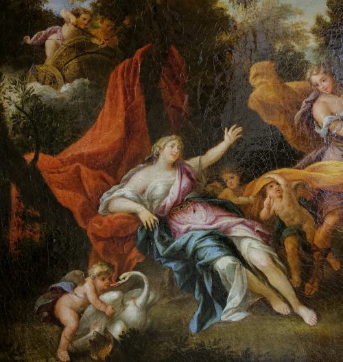 Jean Cotelle 1645-1708 Venus und Adonis - Expertise Francois Marandet