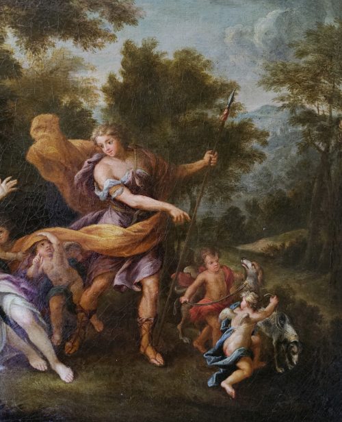 Jean Cotelle 1645-1708 Venus und Adonis - Expertise Francois Marandet
