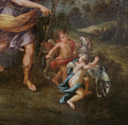 Jean Cotelle 1645-1708 Venus und Adonis - Expertise Francois Marandet