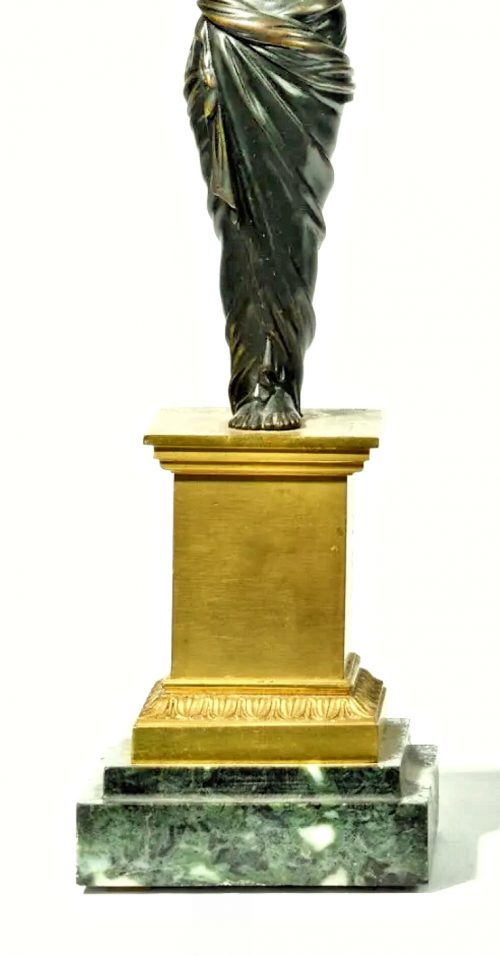 Kandelaber Girandolen Paar Karyatiden Empire um 1820 H. 49 cm, Br. 28,5 cm