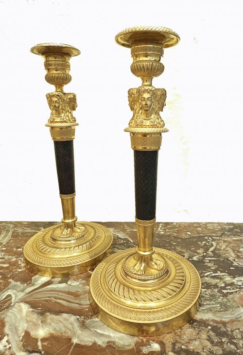 Kerzenständer Kerzenhalter Empire Frankreich um 1810 Claude Galle