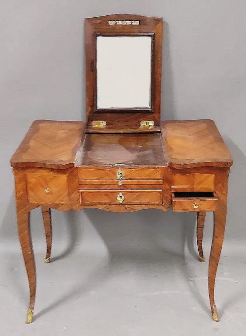 Schminktisch Rokoko Coiffeuse Poudreuse Louis XV Frankreich um 1750