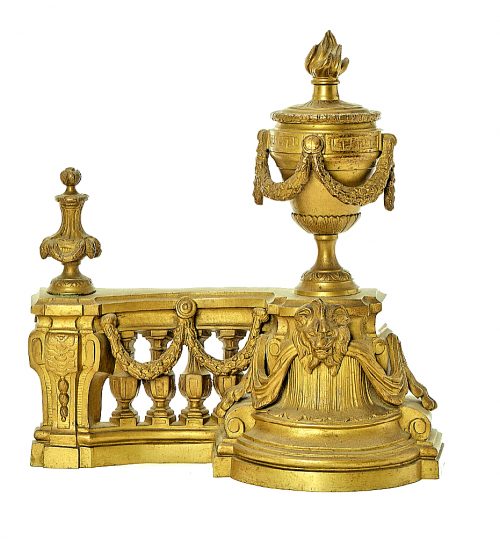 Kaminböcke Klassizismus Frankreich Louis XVI um 1790 H. 33 cm, L. 33 cm