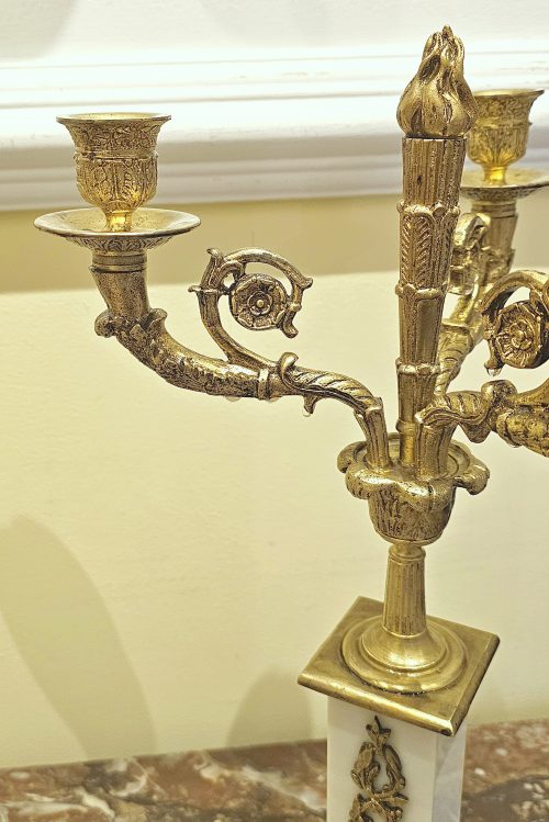 Kandelaber Frankreich Empire um 1800 H. 43 cm, D. 23 cm