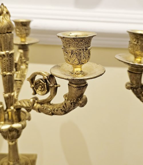 Kandelaber Frankreich Empire um 1800 H. 43 cm, D. 23 cm