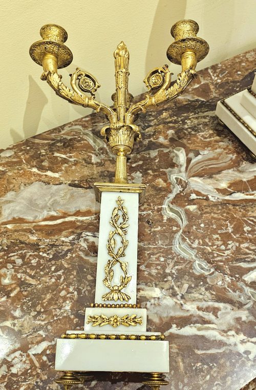 Kandelaber Frankreich Empire um 1800 H. 43 cm, D. 23 cm