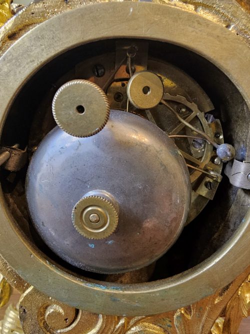 Kaminuhr Rokoko Pendule Frankreich Louis XV um 1750 H. 30 cm