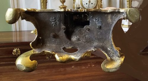 Kaminuhr Rokoko Pendule Frankreich Louis XV um 1750 H. 30 cm