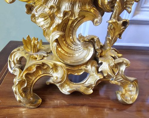 Kaminuhr Rokoko Pendule Frankreich Louis XV um 1750 H. 30 cm