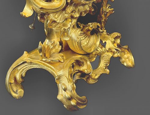 Kaminuhr Rokoko Pendule Frankreich Louis XV um 1750 H. 30 cm