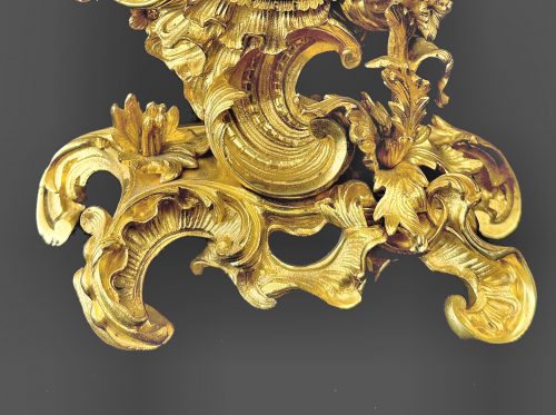 Kaminuhr Rokoko Pendule Frankreich Louis XV um 1750 H. 30 cm