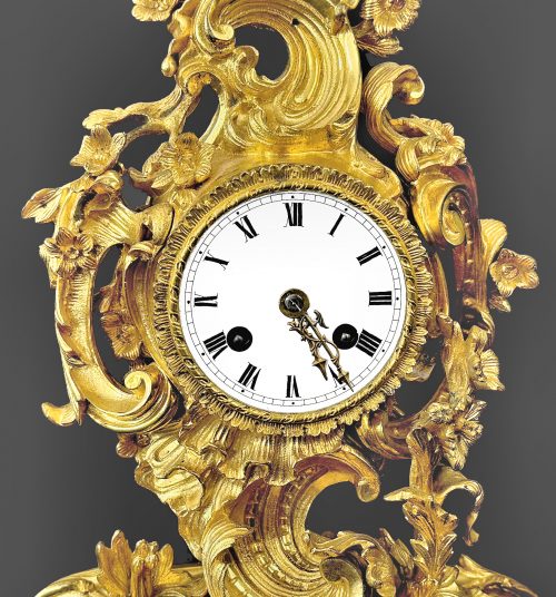 Kaminuhr Rokoko Pendule Frankreich Louis XV um 1750 H. 30 cm