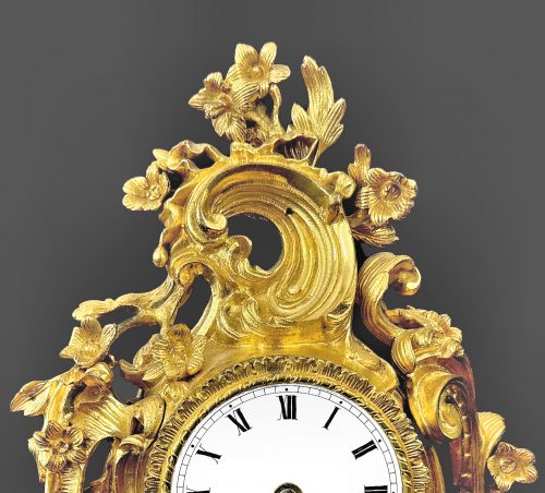 Kaminuhr Rokoko Pendule Frankreich Louis XV um 1750 H. 30 cm