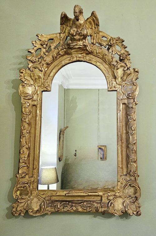 Spiegel Barock Frankreich Regence um 1720  H. 84 cm, Br. 51 cm